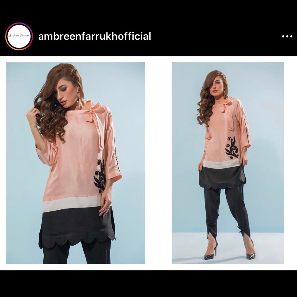 Ambreen Farrukh Kurta Sz M Like New (shirt only)